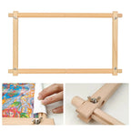 Wooden Scroll Embroidery Frame Cross Stitch Sewing Quilting