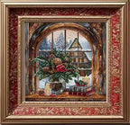 Christmas Morning Sewing kit 16CT 18CT 14CT Unprinted Cross Stitch Kits