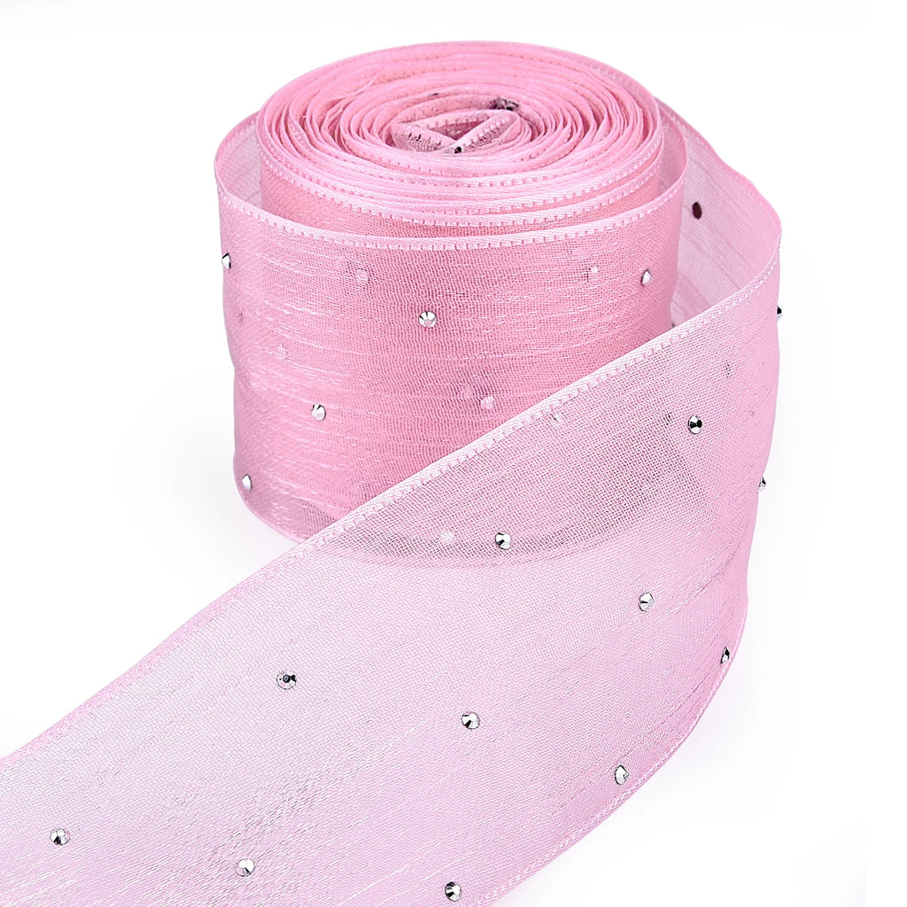 Diamond Pleated Mesh Organza Ribbon