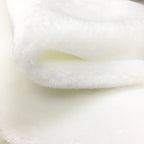 50x160cm Faux White Fur Fabric 100% Polyester