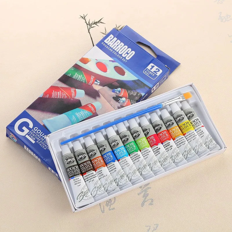 12 Colors/Set Acrylic Paint Color Set