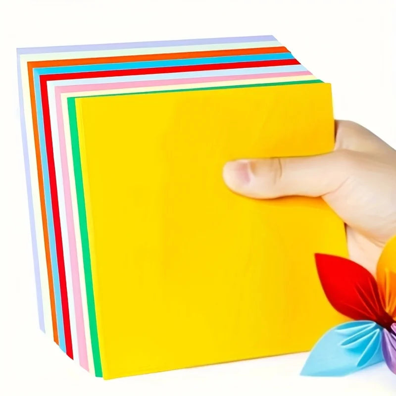 200Pcs, Colorful Handmade Paper, Square