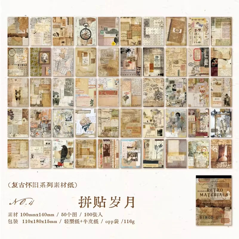 100pcs/lot Memo Pads Material Paper