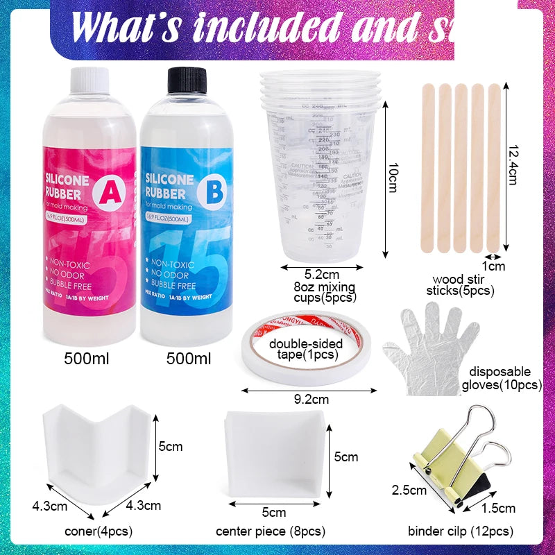 Fast Cure Translucent Silicone Rubber Non-Toxic Liquid Mold Making Silicone