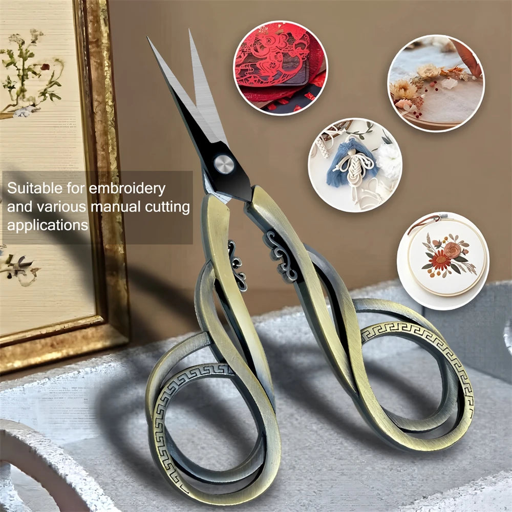 1/3PCS, Retro Sewing Scissors