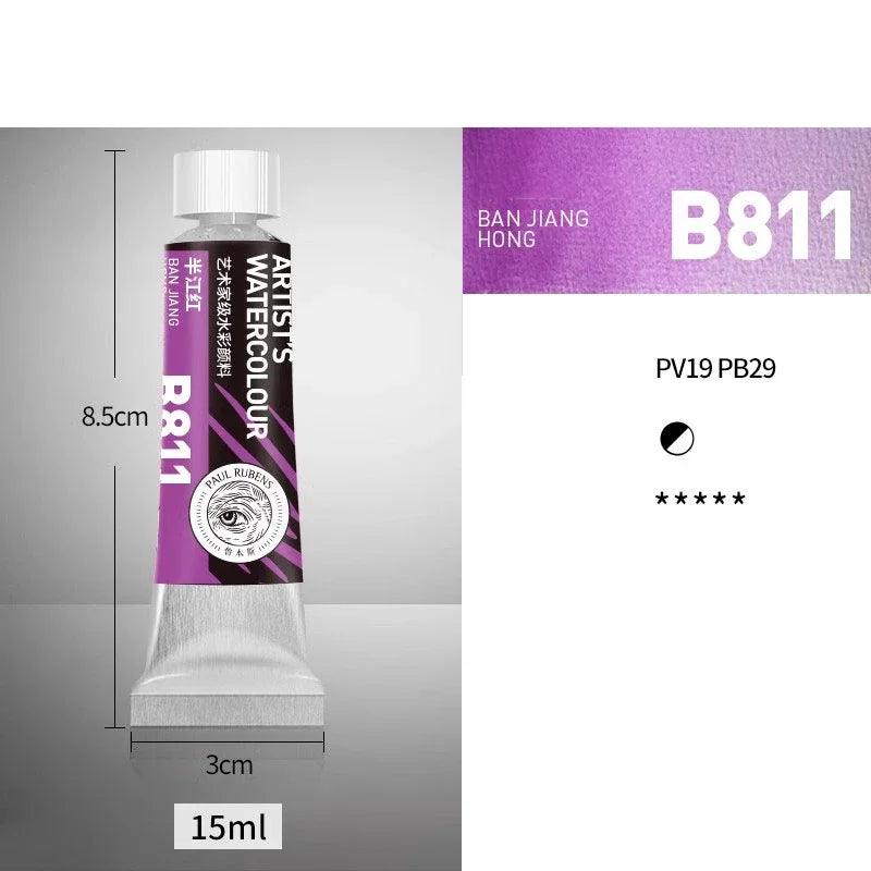 NEW Paul Rubens Professional Watercolor Paint 21 colors 15ML