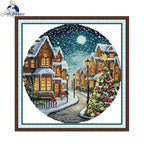 Joy Sunday Christmas Eve 3 Pattern Printed Cross Stitch Kits
