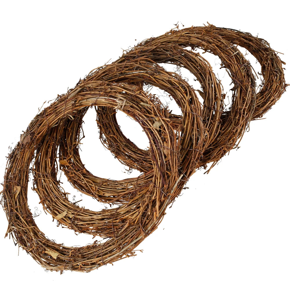 25/30cm DIY Floral Wreath Round Natural Rattan Ring