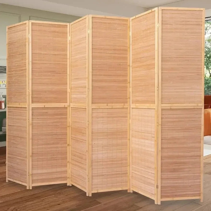 6 Panel Room Divider 6 Ft Tall Folding Privacy Screen