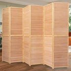 6 Panel Room Divider 6 Ft Tall Folding Privacy Screen