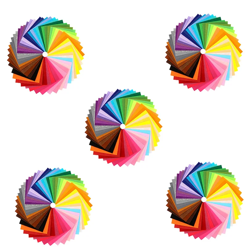 200 Pcs Felt Fabric Squares