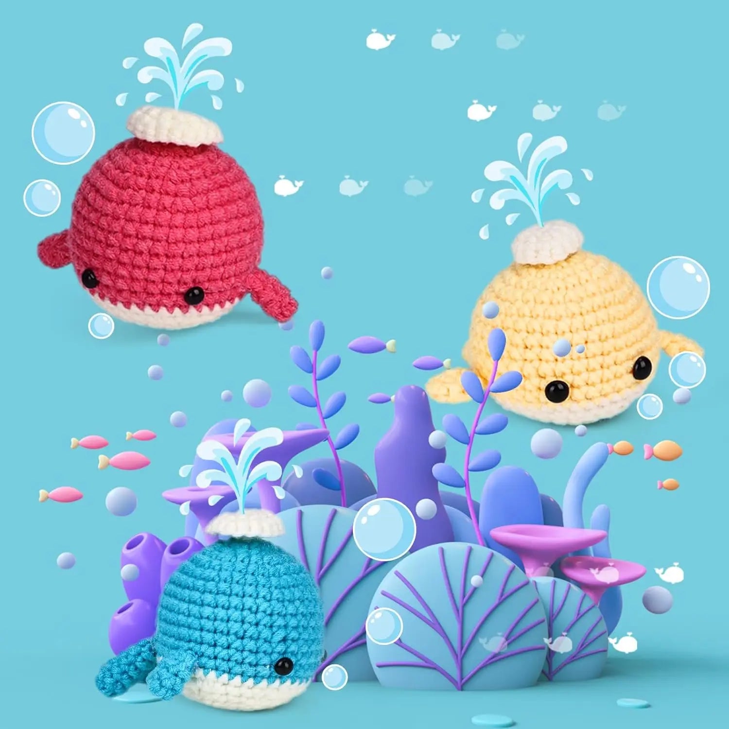 Whales Crochet Animal Kit