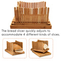 Bamboo Bread Slicer Cutting Guide - Wood Bread Cutter