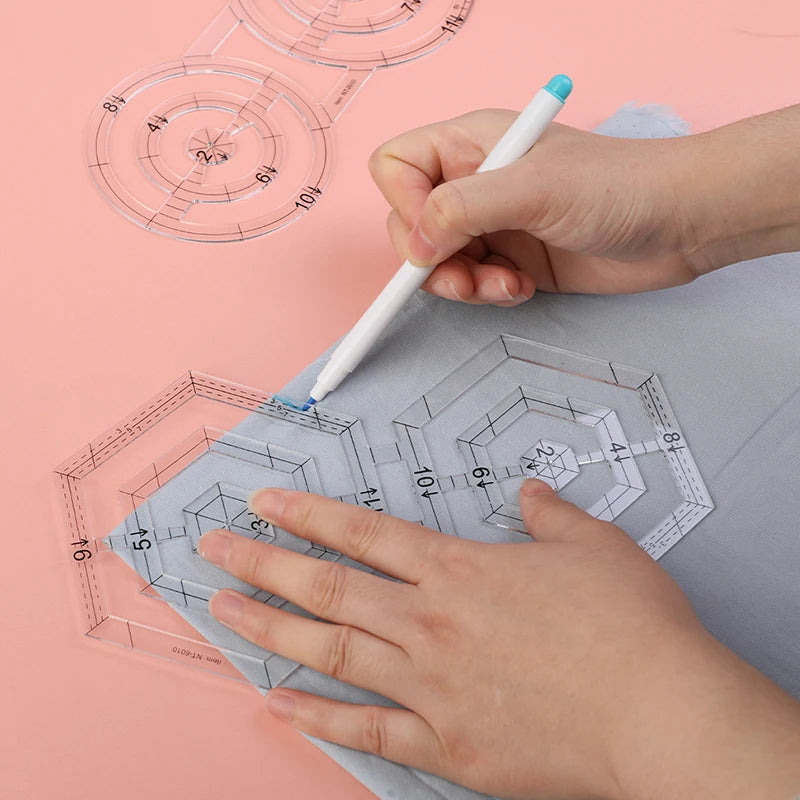 Acrylic Patchwork Ruler and Template Inches Quilting Tools