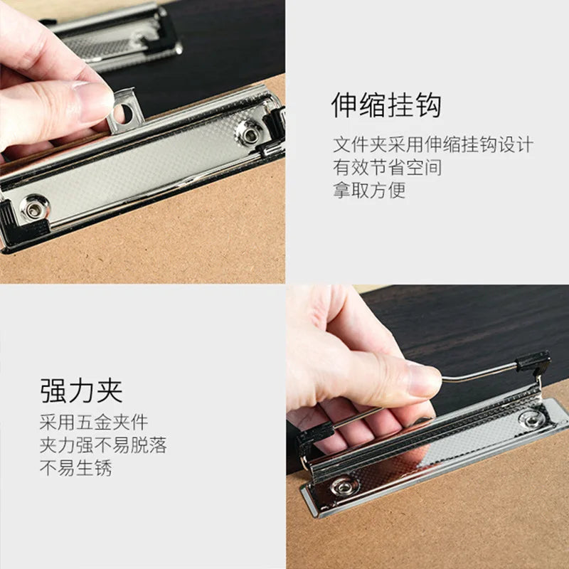 Drawing Board Sketch Pad with Clip Portable Wooden Easel