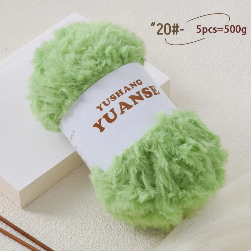 Faux Fur Yarn for Knitting