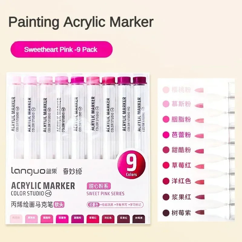 9/144 Colors Acrylic Paint Art Marker Pen