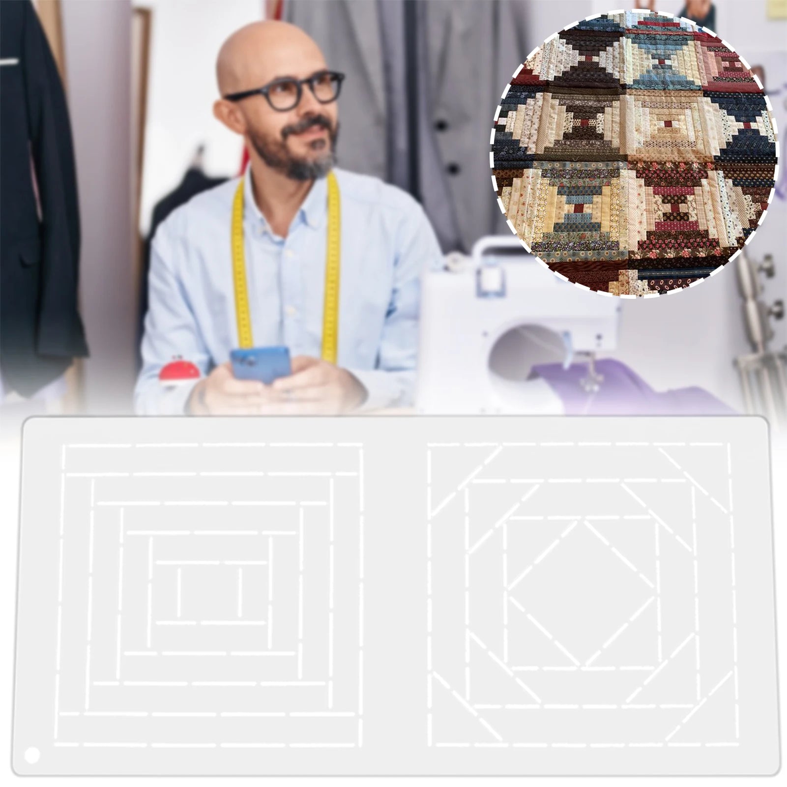 Premium Quilting Stencils Template