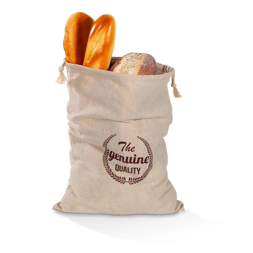 Linen Bread Bags Reusable Drawstring Bag For Loaf