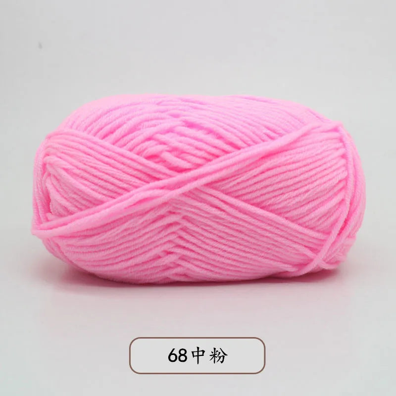 40-50g/Set 4ply Milk Cotton(80%) Knitting Yarn