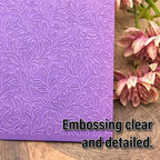 1 Pc Embossing Leaf Background Pattern