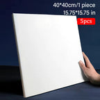 5pcs White Blank Square Artist Canvas