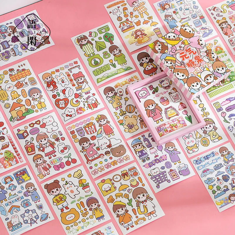 Yoofun 50 Unrepeated Patterns Decorative Stationery Stickers