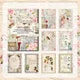 24 Sheets Colorful Style Floral Scrapbook Background Paper