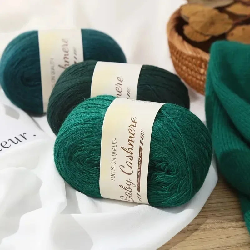 50g/roll Soft Wool Knitting Cashmere Long Thin Yarn