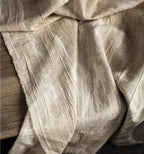 Double Layered Natural Cotton Jacquard Fabric
