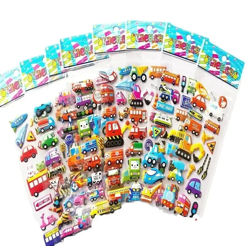 40 Mixed Packs Kids Stickers Puffy