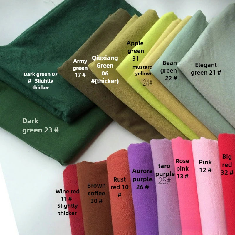 Cotton Linen Fabric Skin Texture Crepe