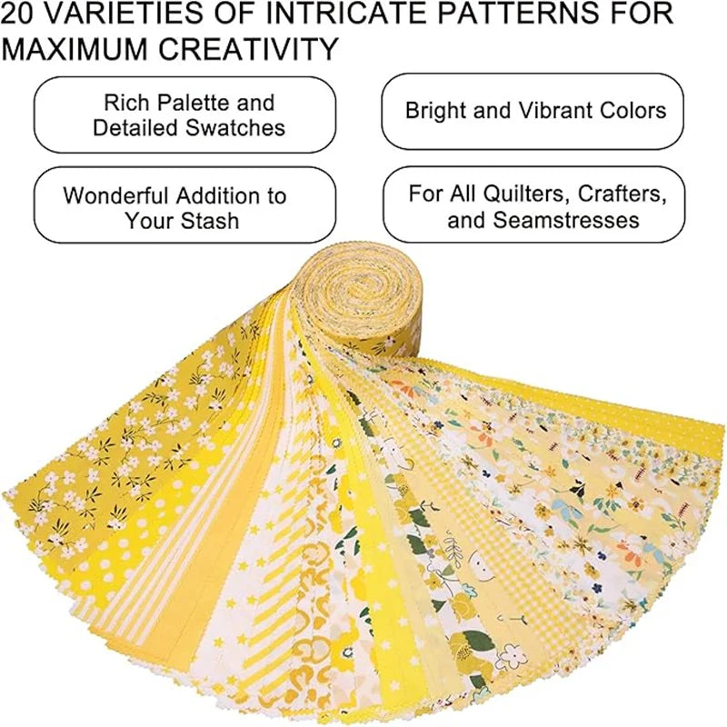 40 pieces of jelly roll fabric strip for quilting