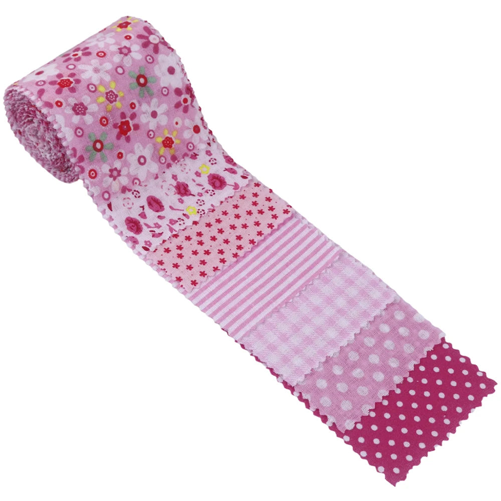 Pre-Cut Jelly Roll Cotton Fabric