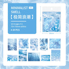 20pcs Flowing Light Wave Shadow Series Wave Theme PET Stickers