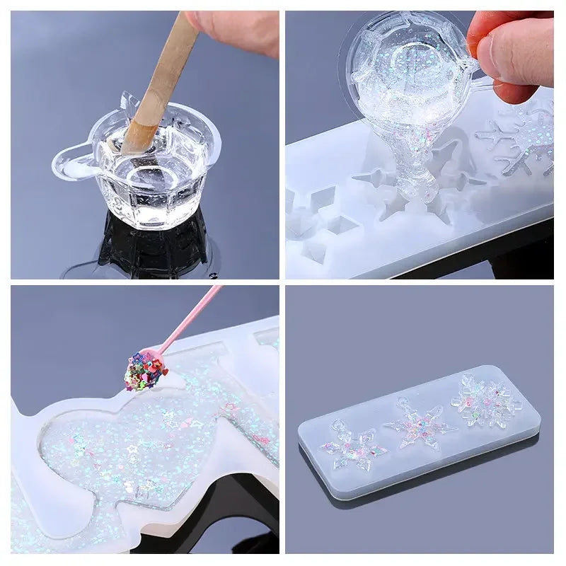 Silicone Snowflake Mold Handmade Jewelry Making