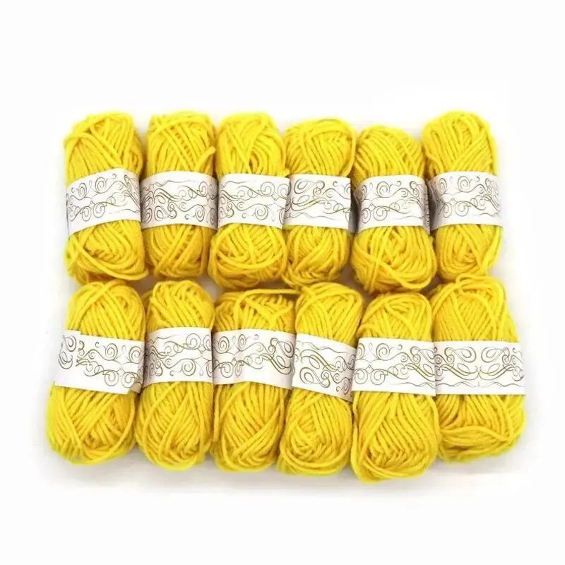 12pcs Multicolor Yarn Knitting Supplies Starter Kit
