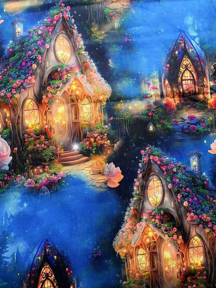 Cotton Fabric Digital Printing HD Fairy Tale 