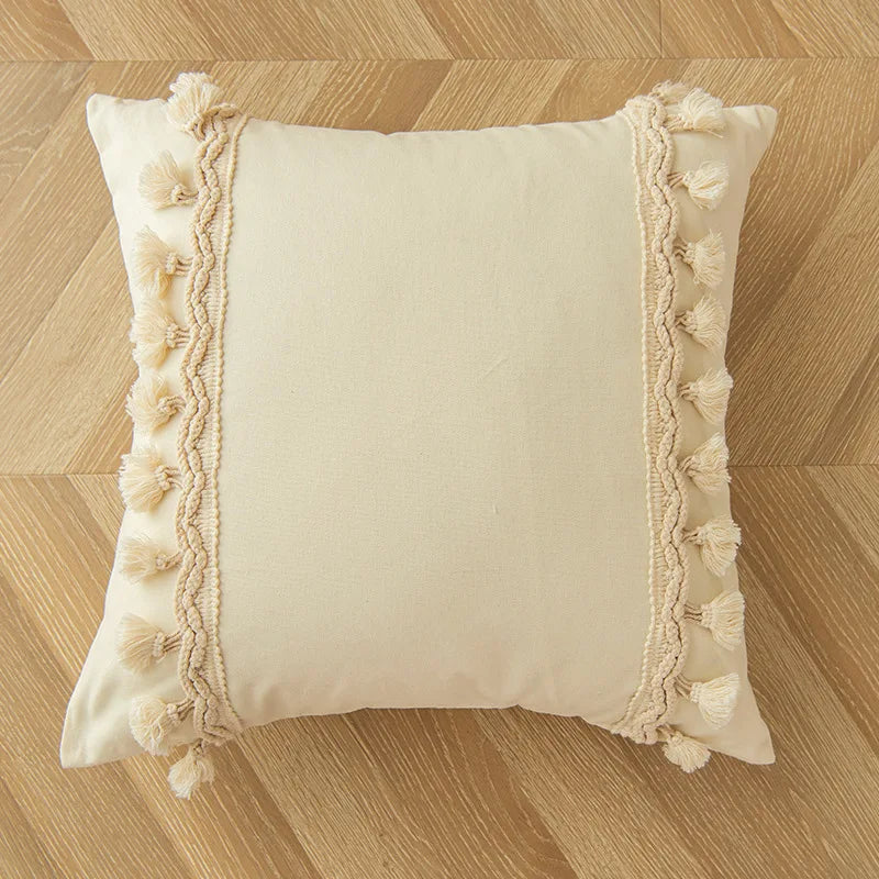 Boho Beige Cushion Cover