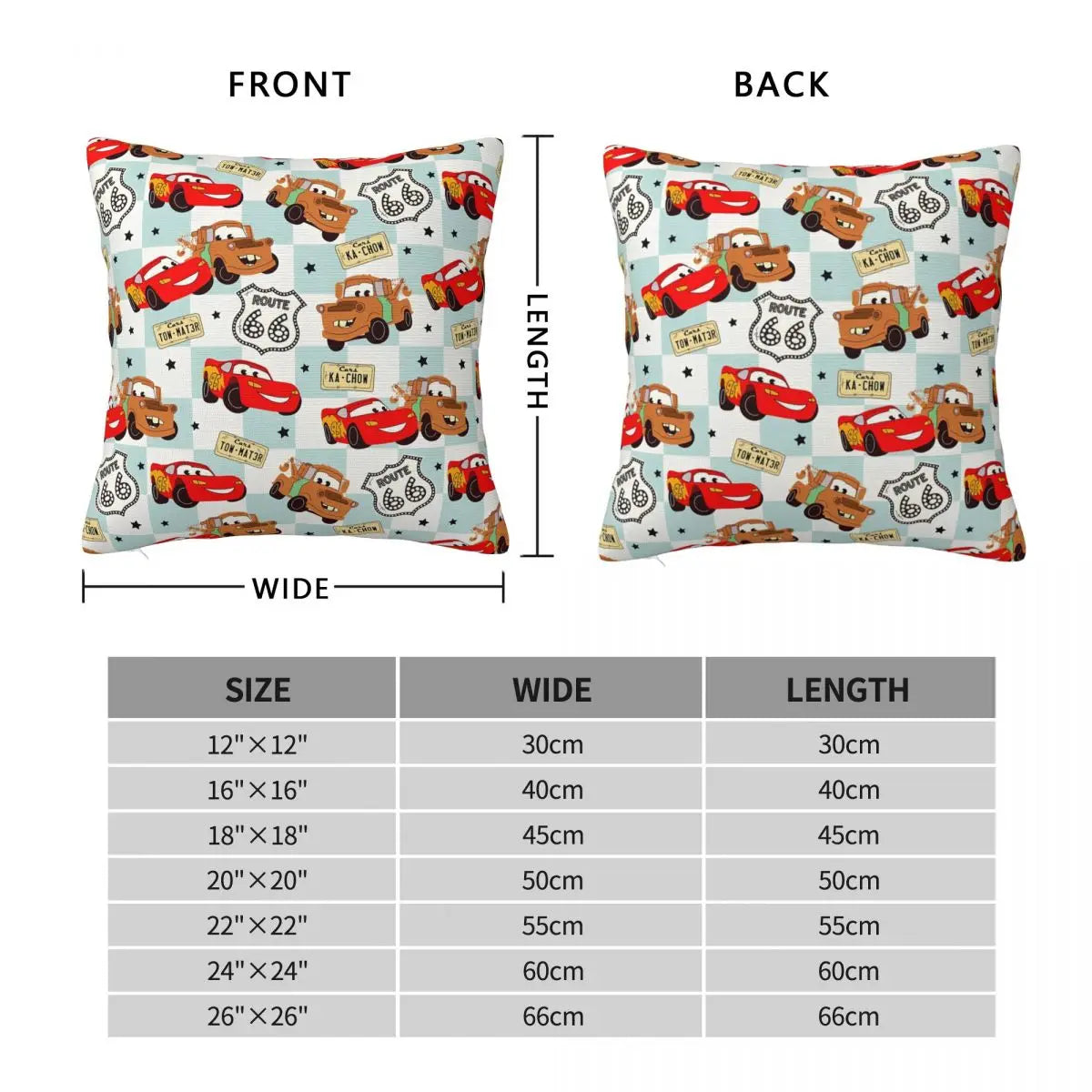 Pillow Cover Cars Lightning McQueen