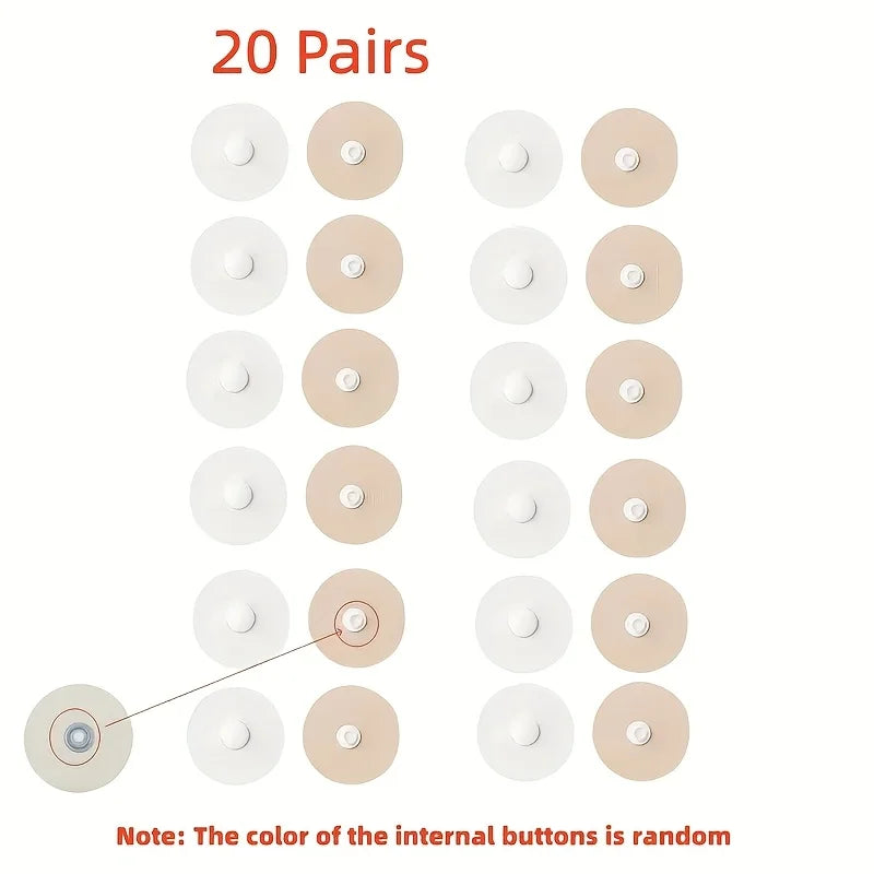 10/20 pairs of round non-ironing quilt snaps and pin clips