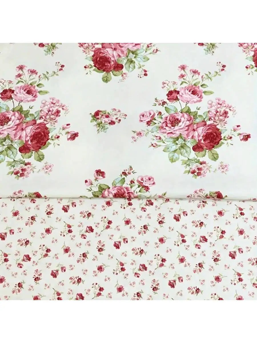 Set of2 floral fabrics