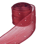 Diamond Pleated Mesh Organza Ribbon