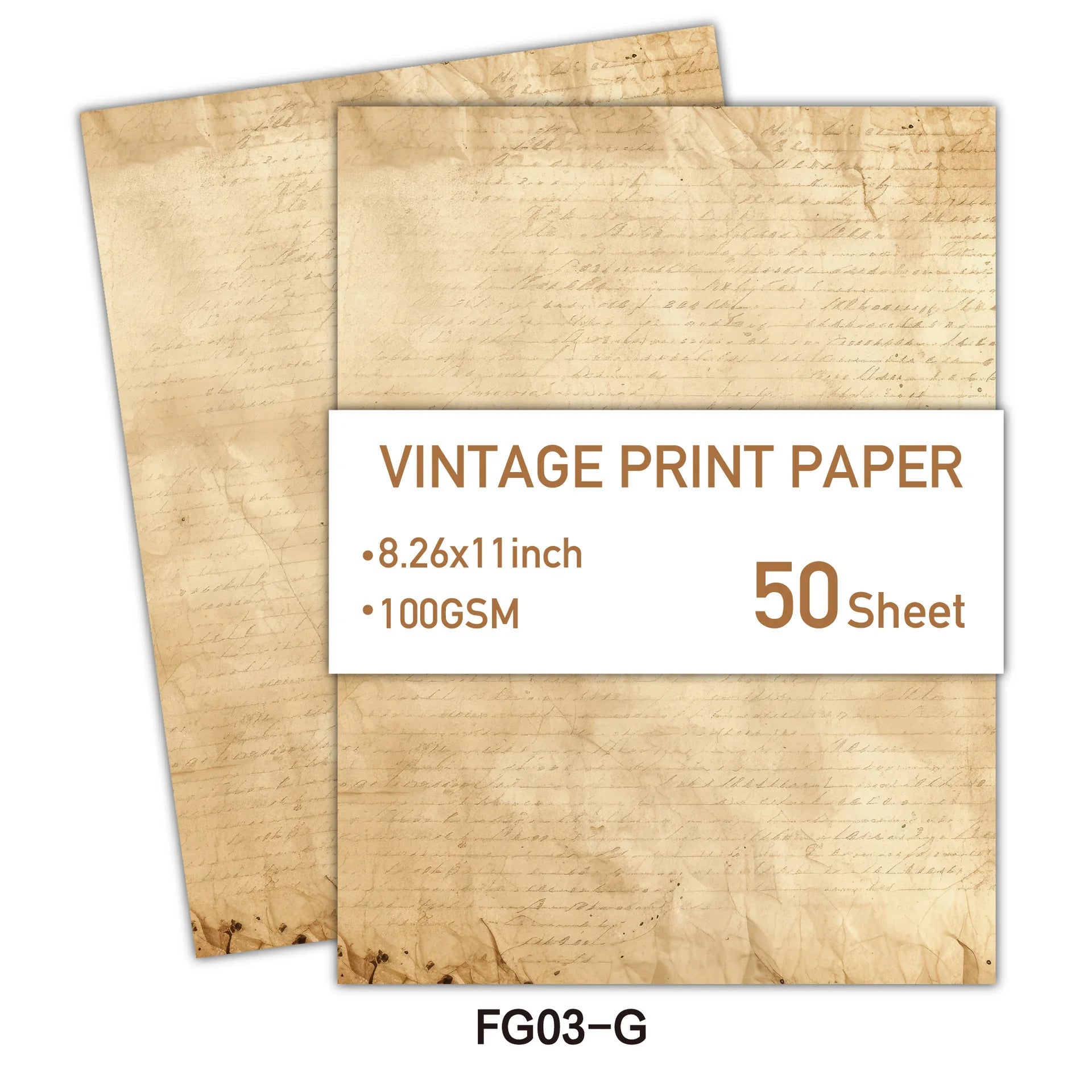 Scrapbook Craft Paper Vintage A4 Double-sided Writing Printing Paper