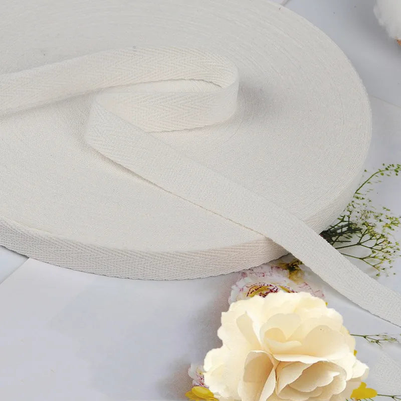 10mm/15mm/20mm 100% Cotton Ribbon