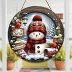 7.9" Christmas Wreath Centerpiece Decoration