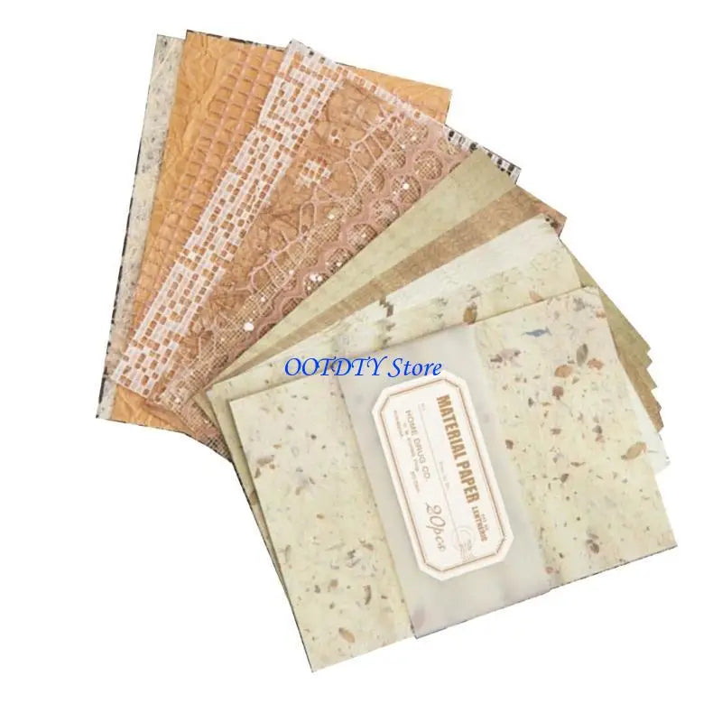20 Sheets Aesthetic Scrapbooking Paper