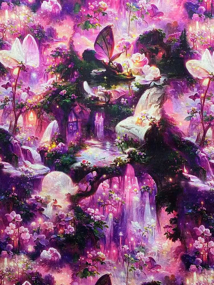 Cotton Fabric Digital Printing HD Fairy Tale 