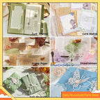 96 Sheets Textured Scrapbook Paper And Mesh