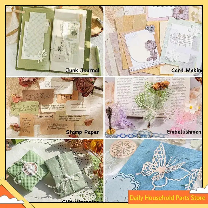 96 Sheets Textured Scrapbook Paper And Mesh